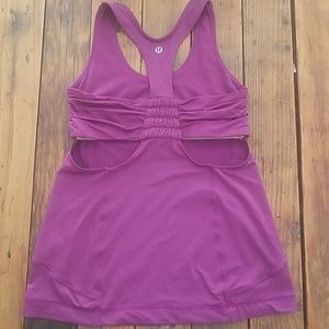 Lululemon Tone It Plum Tank Top
